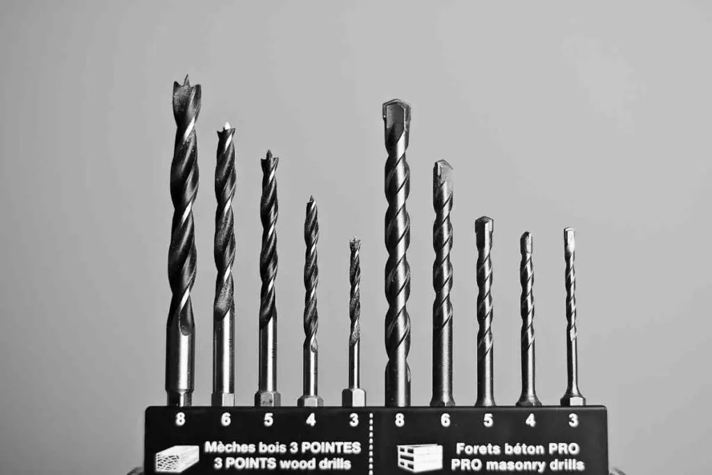 Size drill bits