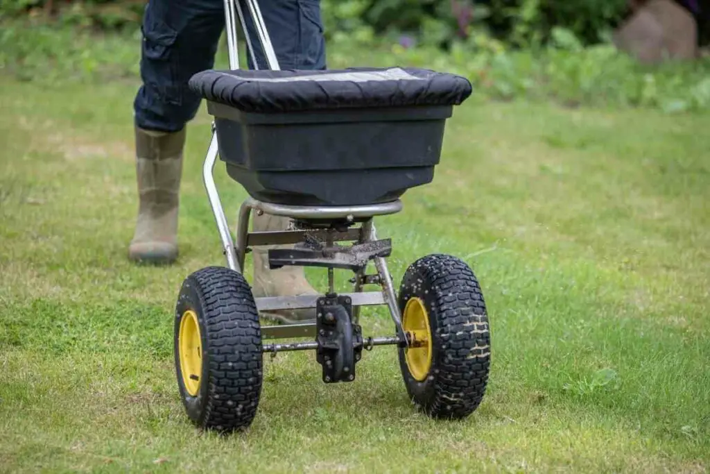 Applying winter fertilizer