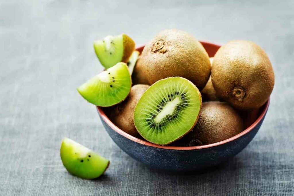 Kiwi fruit with seeds